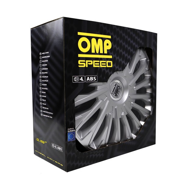 Navkapsel OMP Stinger Speed Silvrig 15" (4 uds) - 3