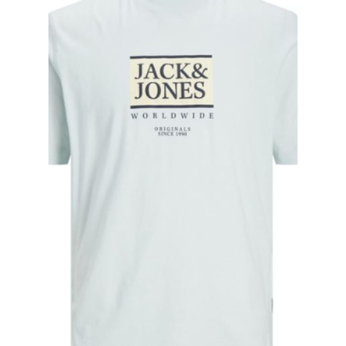 T-shirt med kortärm Herr Jack & Jones Lafayette Box Ljusblå - 2