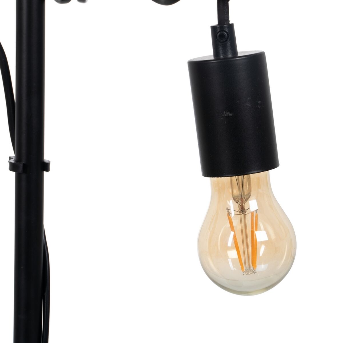 Bordslampa Svart Beige Trä Järn 220 -240 V 16 x 13 x 52 cm - 4