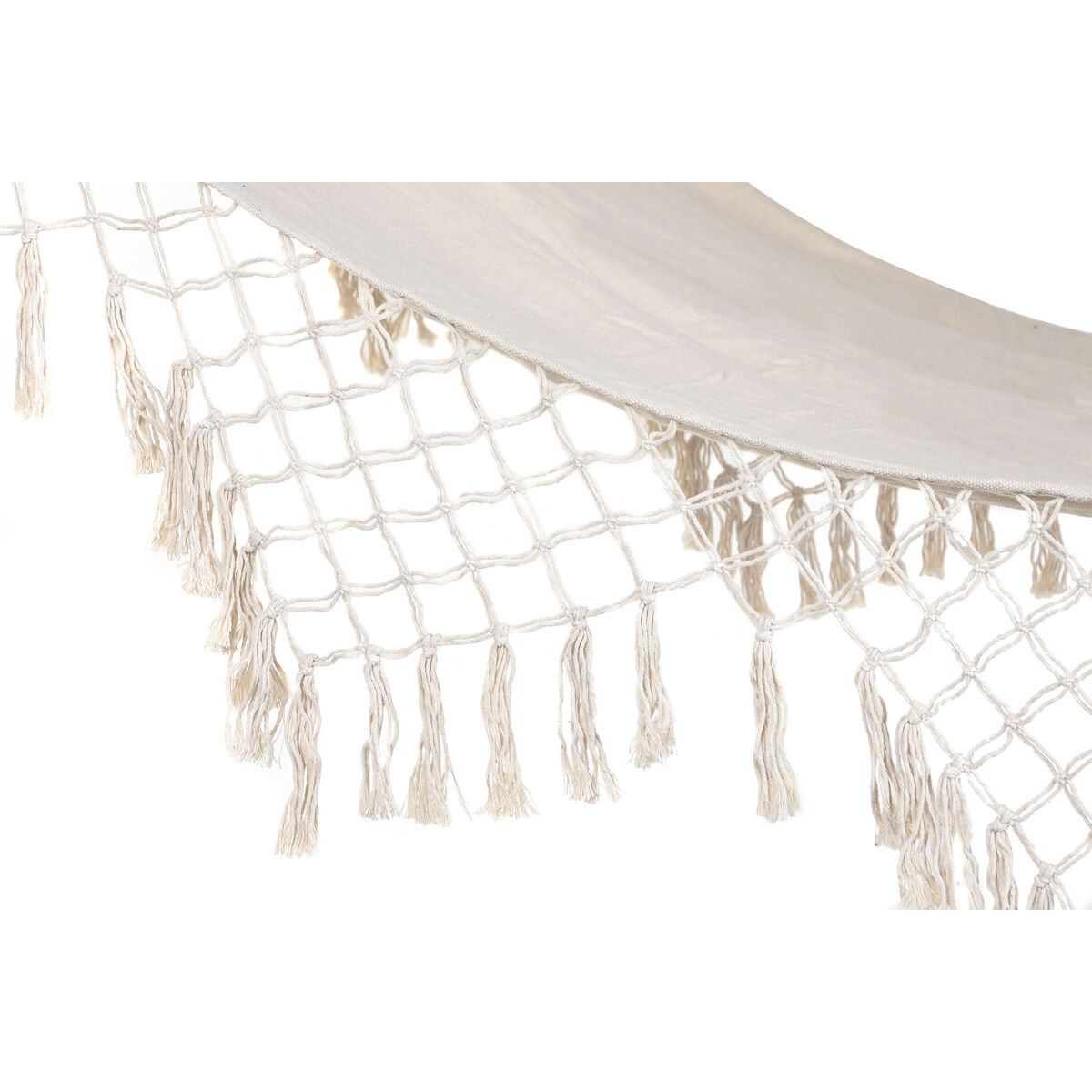 Hängmatta DKD Home Decor Vit Tölgy Frans (280 x 100 x 5 cm) - 4
