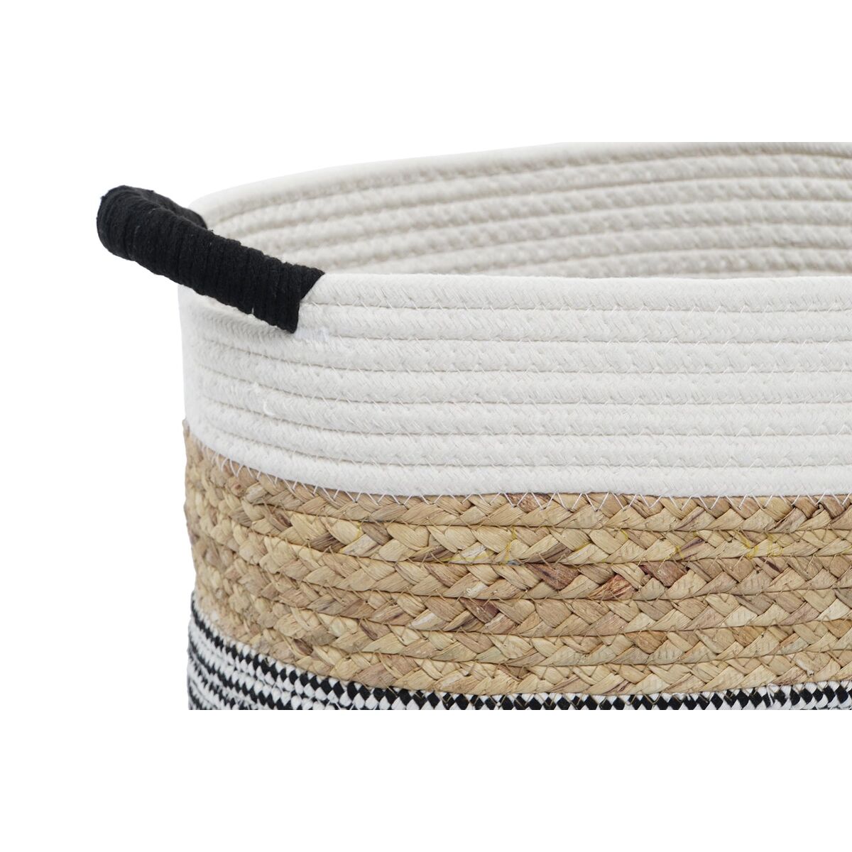 Korg - set DKD Home Decor Beige Bomull Naturliga fibrer (42 x 32 x 24 cm) (3 Delar) - 2