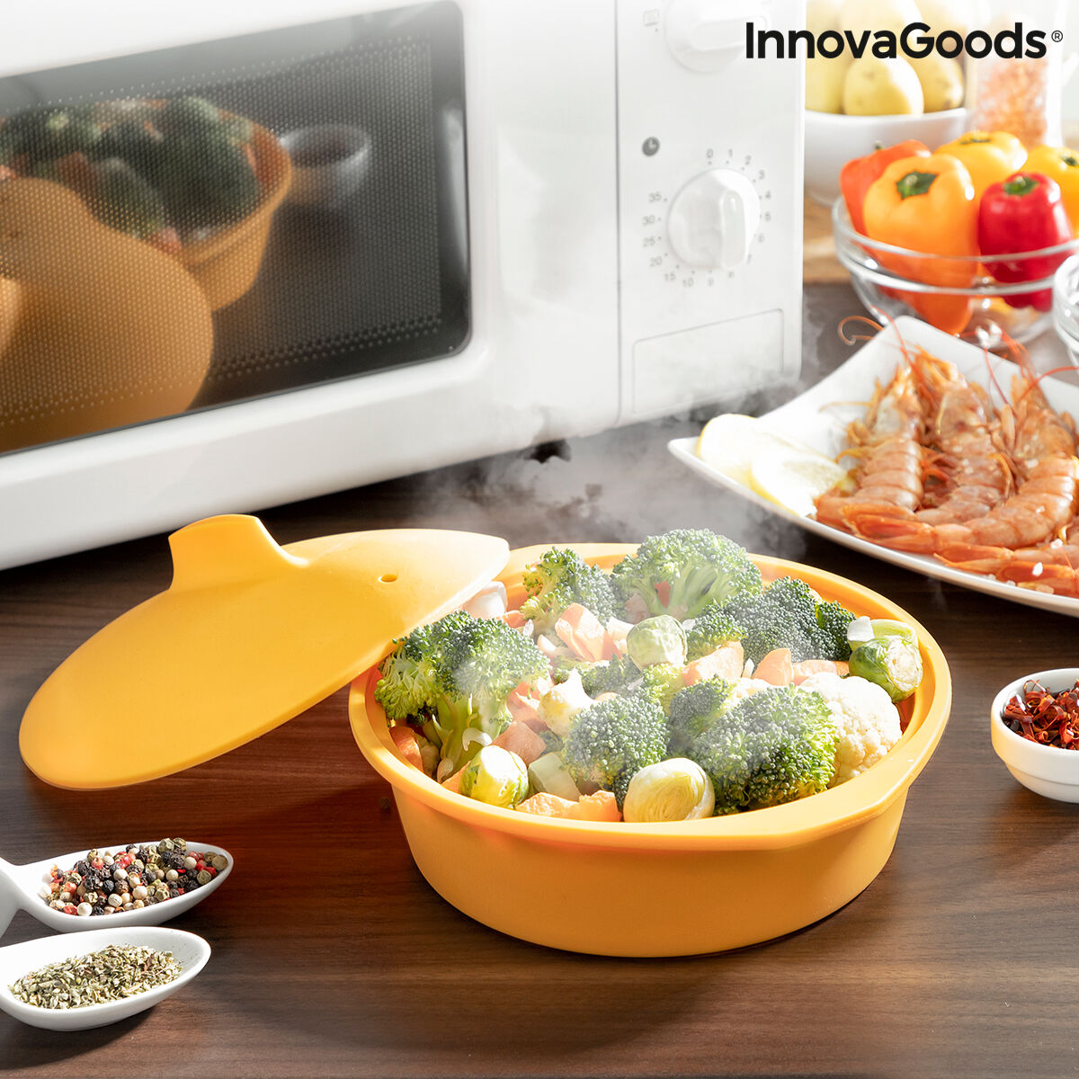 Multifunktionell silikonångare med recept Silicotte InnovaGoods (Renoverade A) - 2