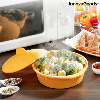 Multifunktionell silikonångare med recept Silicotte InnovaGoods (Renoverade A)