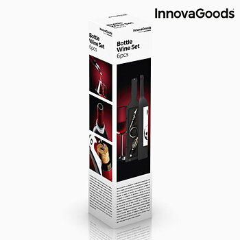 Vinlåda Flaska InnovaGoods Svart Rostfritt stål (Renoverade B)