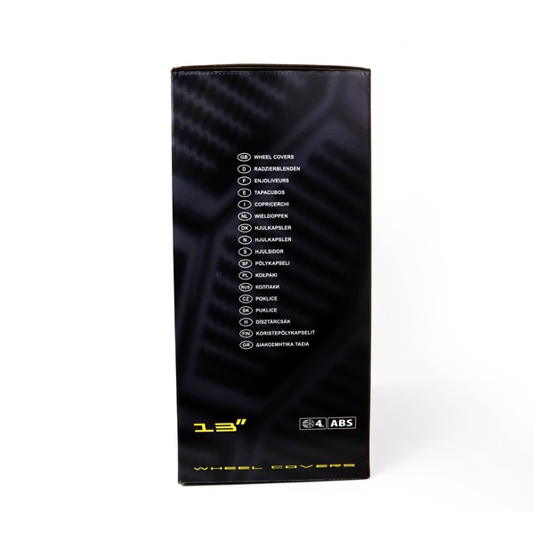 Navkapsel OMP Stinger Speed Svart Silvrig 13" (4 uds) - 4