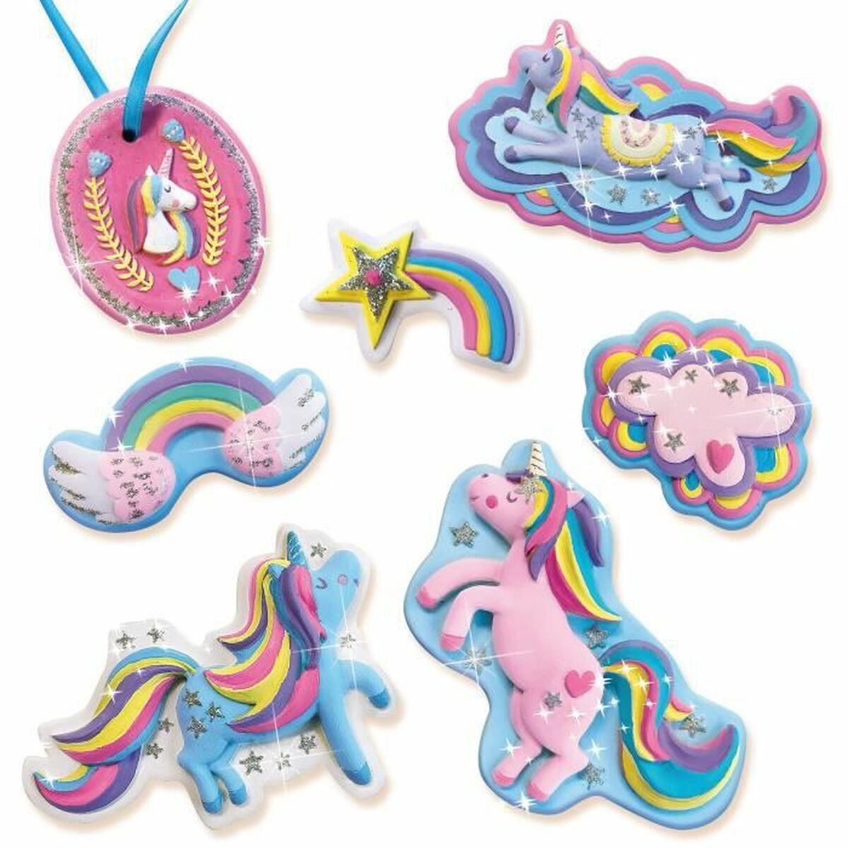 Modell-lera SES Creative Molding and Painting - Unicorns - 8