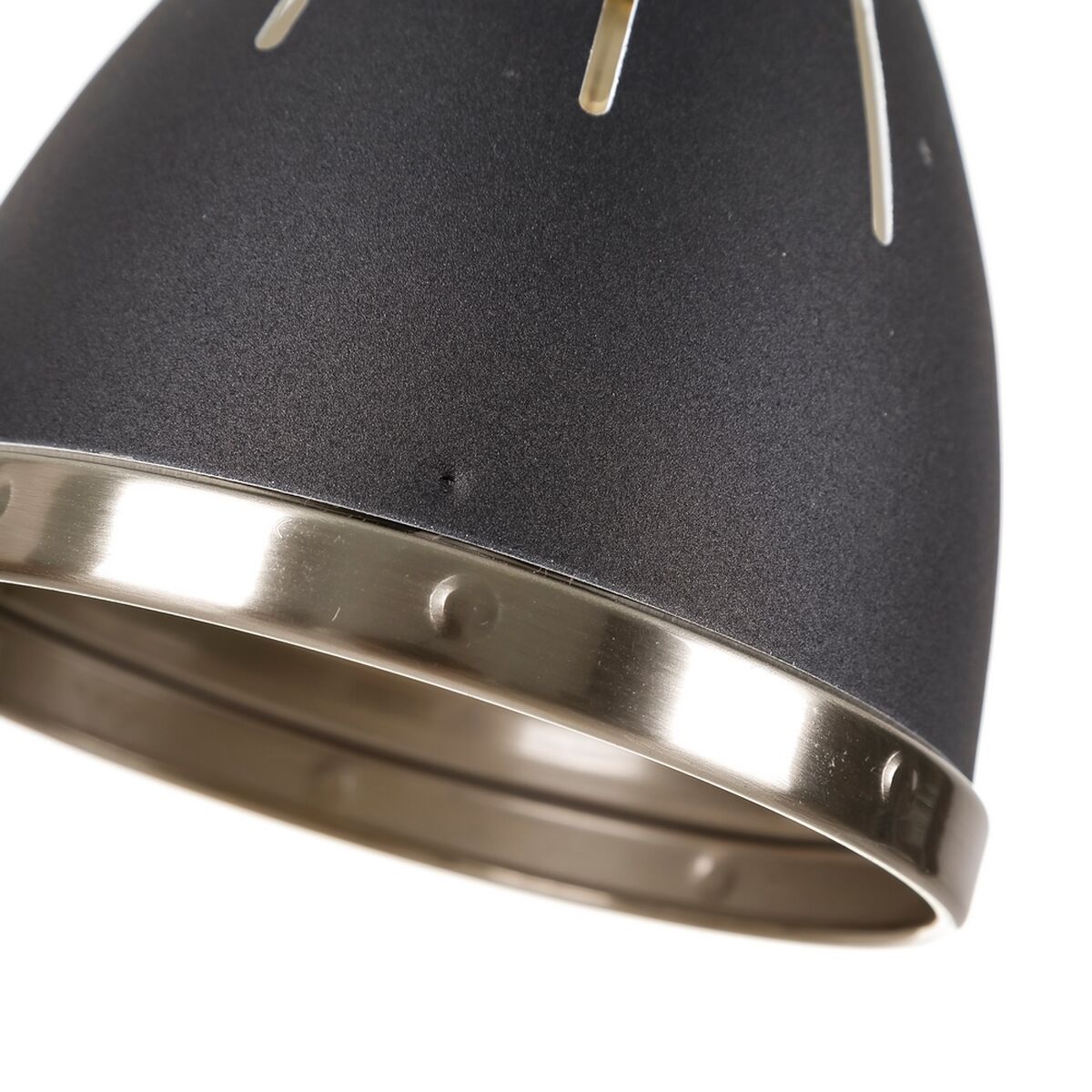 Taklampa 13,2 x 13,2 x 16 cm Svart Metall industriell - 3