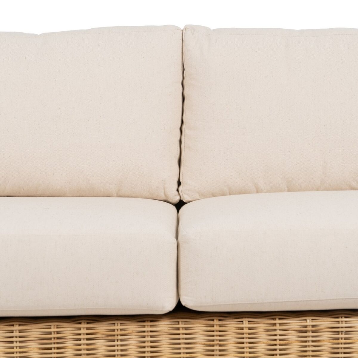 Trädgårdssoffa Naturell Mangoträ Foam Naturliga fibrer 198 x 88 x 67 cm - 7