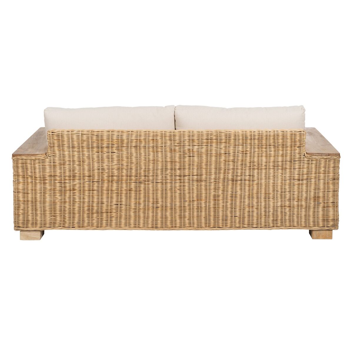 Trädgårdssoffa Naturell Mangoträ Foam Naturliga fibrer 198 x 88 x 67 cm - 4