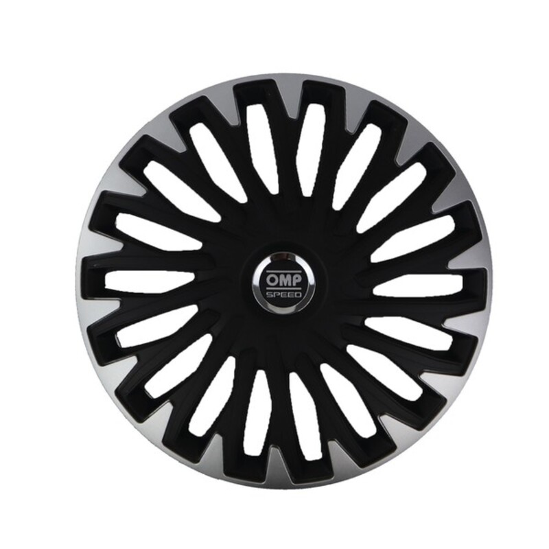 Navkapsel OMP Stinger Speed Svart Silvrig 15" (4 uds) - 9