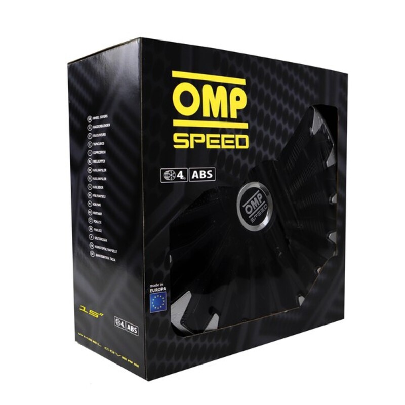 Navkapsel OMP Stinger Speed Svart Silvrig 15" (4 uds) - 14