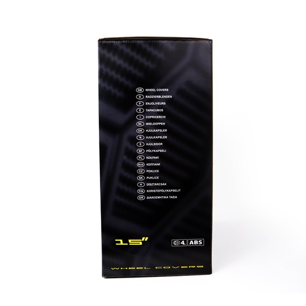 Navkapsel OMP Stinger Speed Svart Silvrig 15" (4 uds) - 4