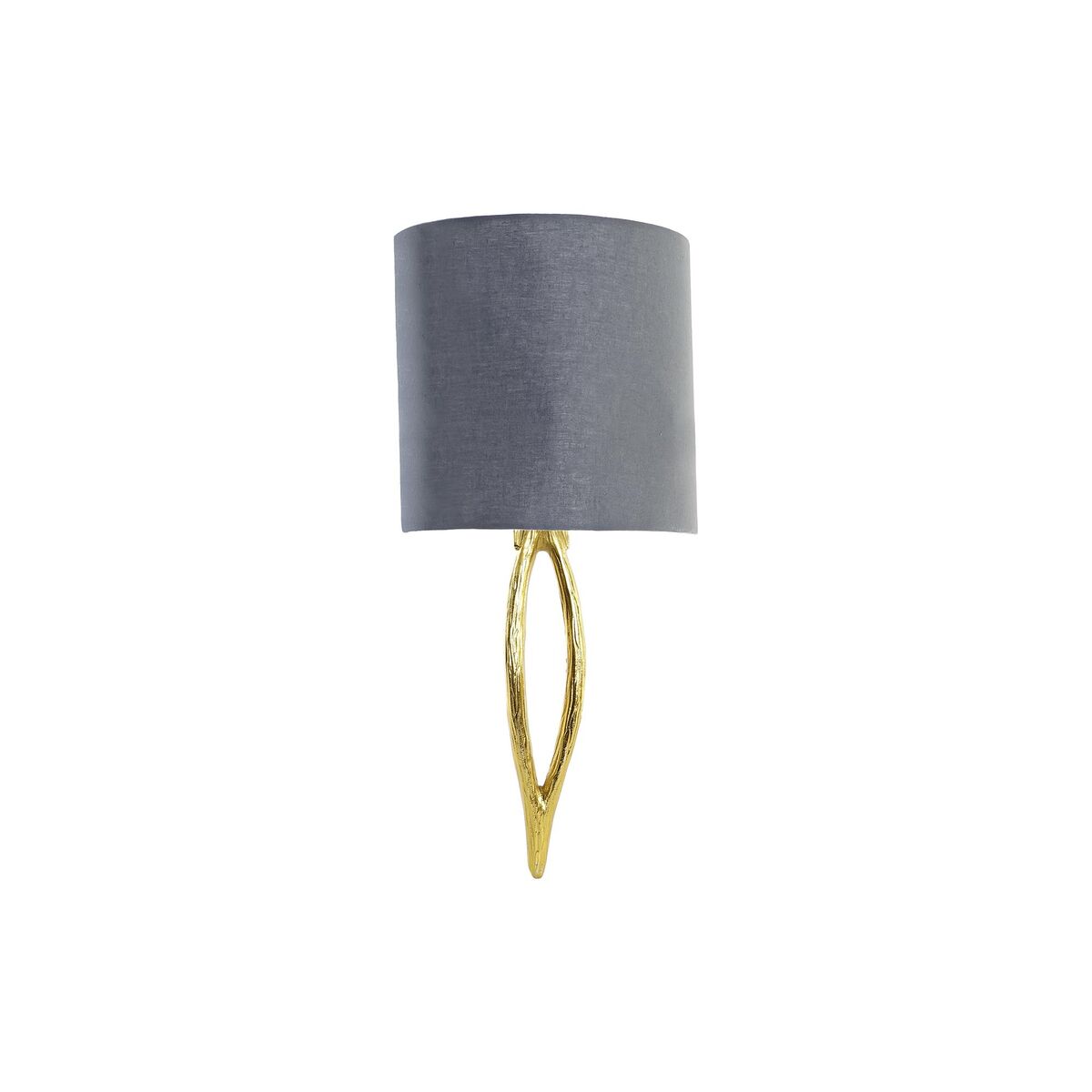 Vägglampa DKD Home Decor Gyllene Metall Polyester 220 V 50 W (30 x 16 x 60 cm)