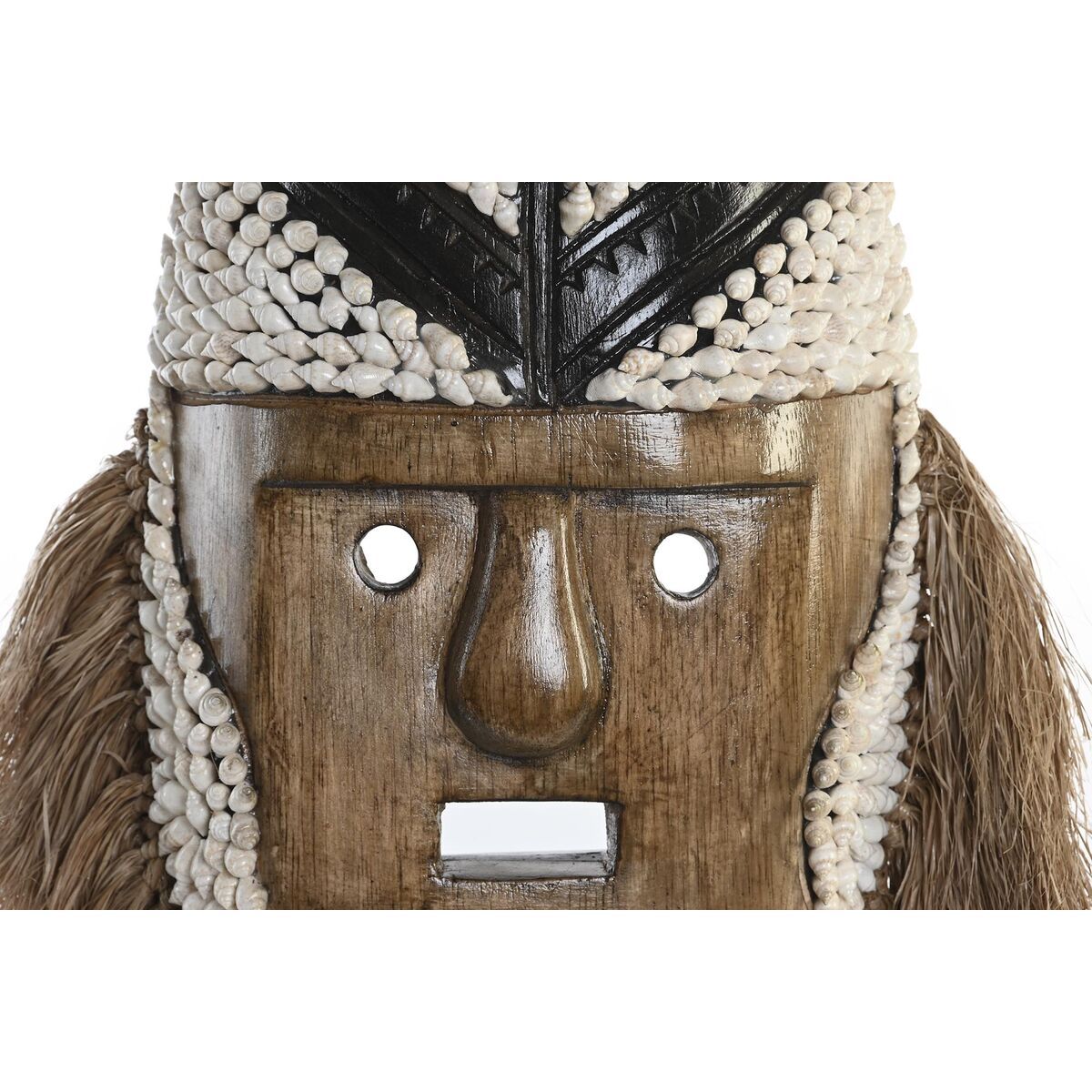 Prydnadsfigur DKD Home Decor Naturell Vit Snäckor Mask (30 x 10 x 60 cm) - 4