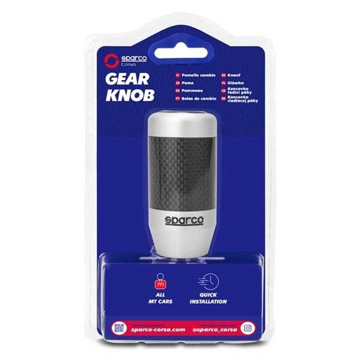Växelspak Sparco SPCG110CB Silver