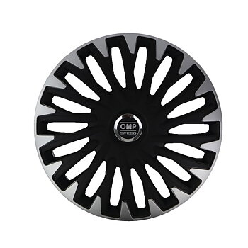 Navkapsel OMP Stinger Speed Svart Silvrig 16" (4 uds)