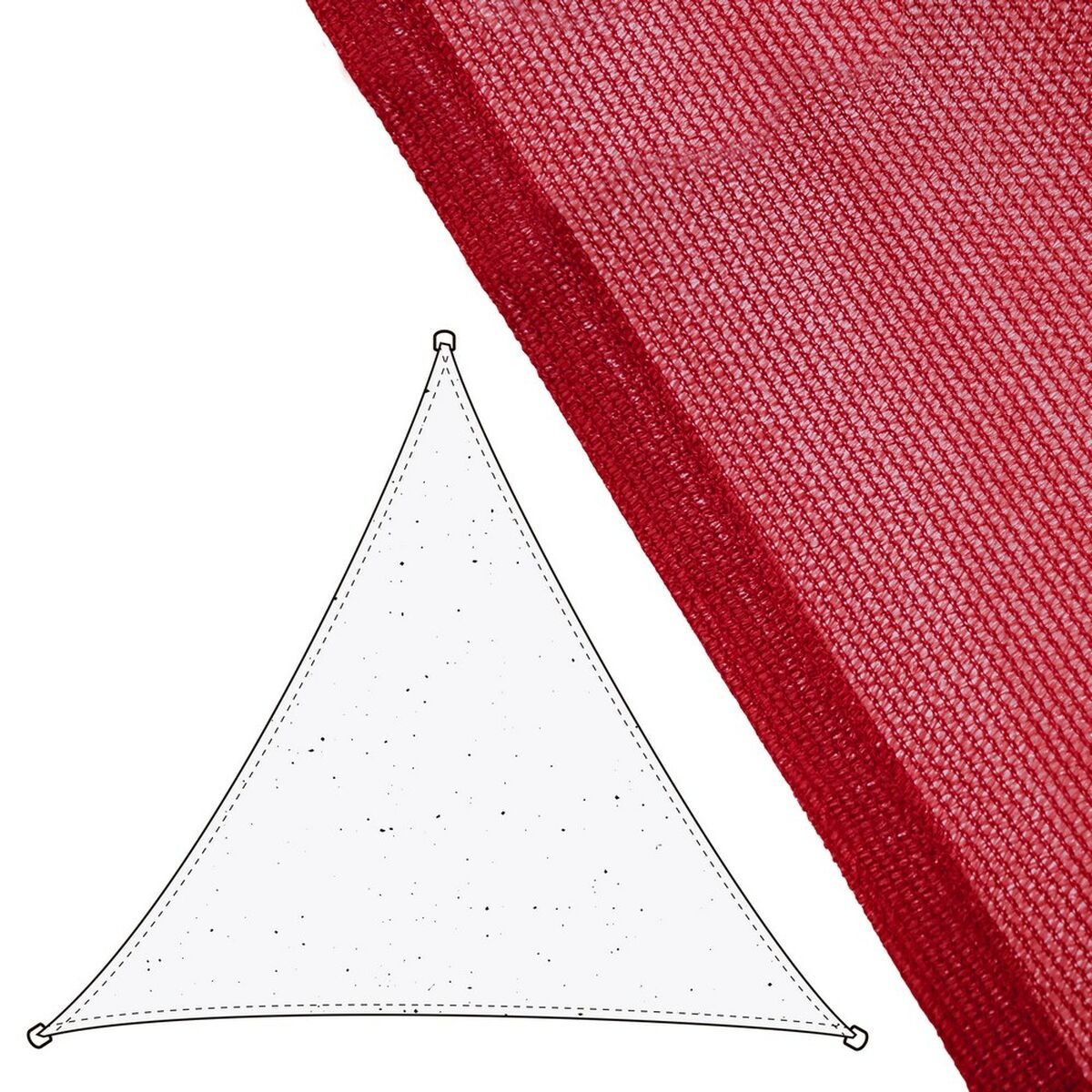 Skugga segel Vela sombreo Cerise 500 x 1 x 500 cm