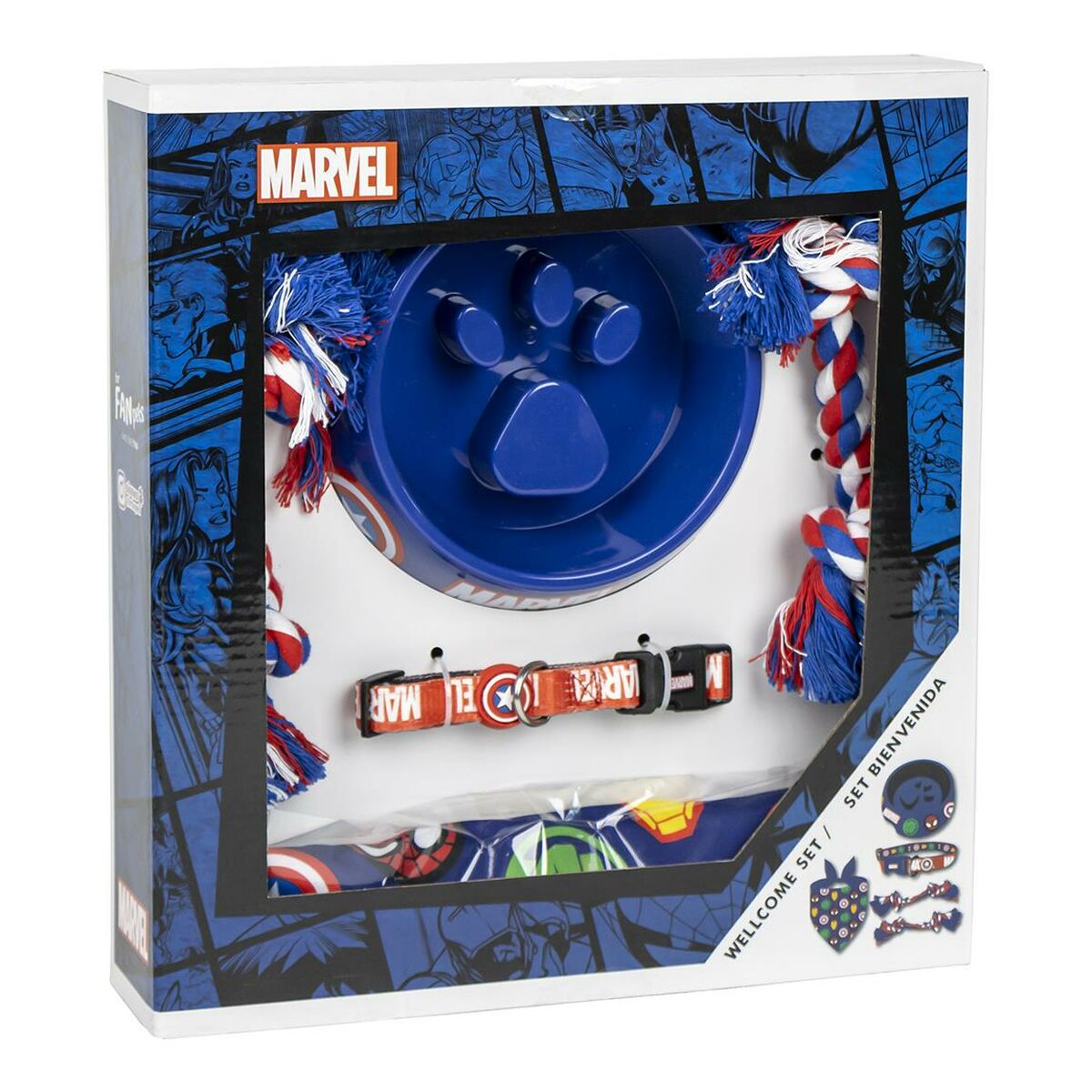 Welcome Gift Set for Dogs The Avengers Blå 28,0 x 30,0 x 6,8 cm 5 Delar - 4
