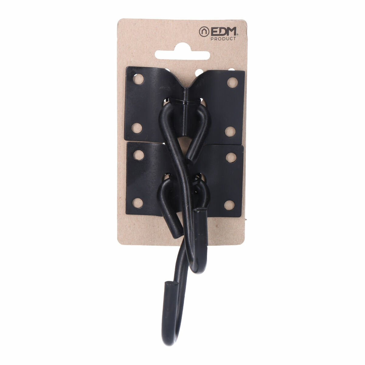 Stöd EDM 85293 Svart 70 x 45 mm Upphängningskrok Hängmatta (2 antal) - 2