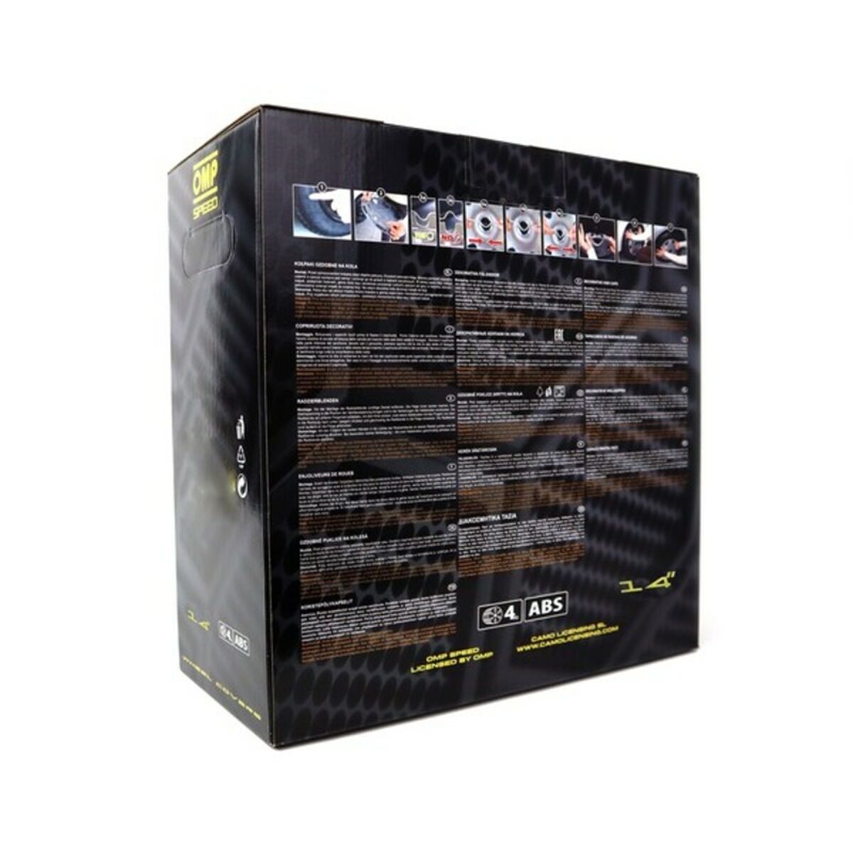 Navkapsel OMP Magnum Speed Svart 14" (4 uds) - 13