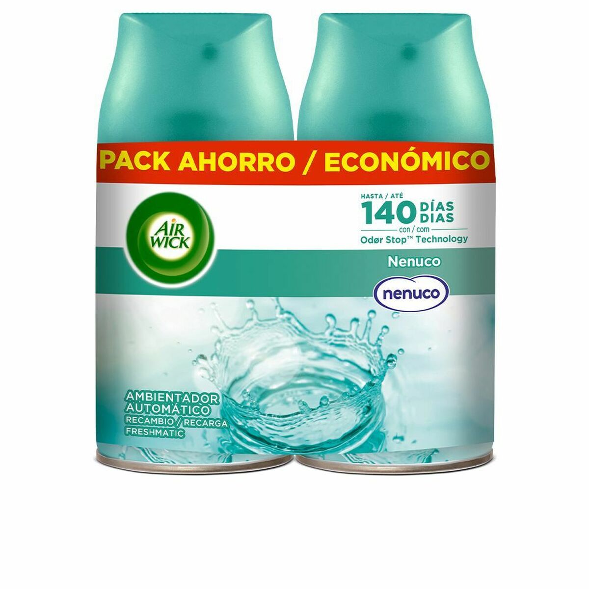Refill Till Elektrisk Luftfräschare Air Wick Nenuco (2 x 250 ml) - 2