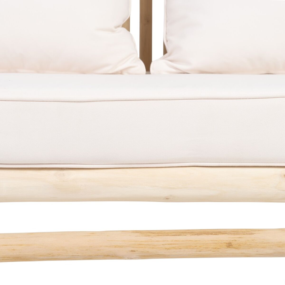 2-mans soffa AKAR Naturell teakträ 131 x 80 x 77,5 cm - 7