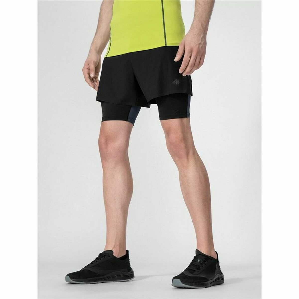 Sportshorts för män 4F Svart - 2