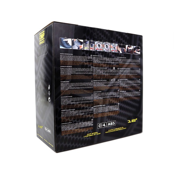 Navkapsel OMP Magnum Speed Svart 16" (4 uds)