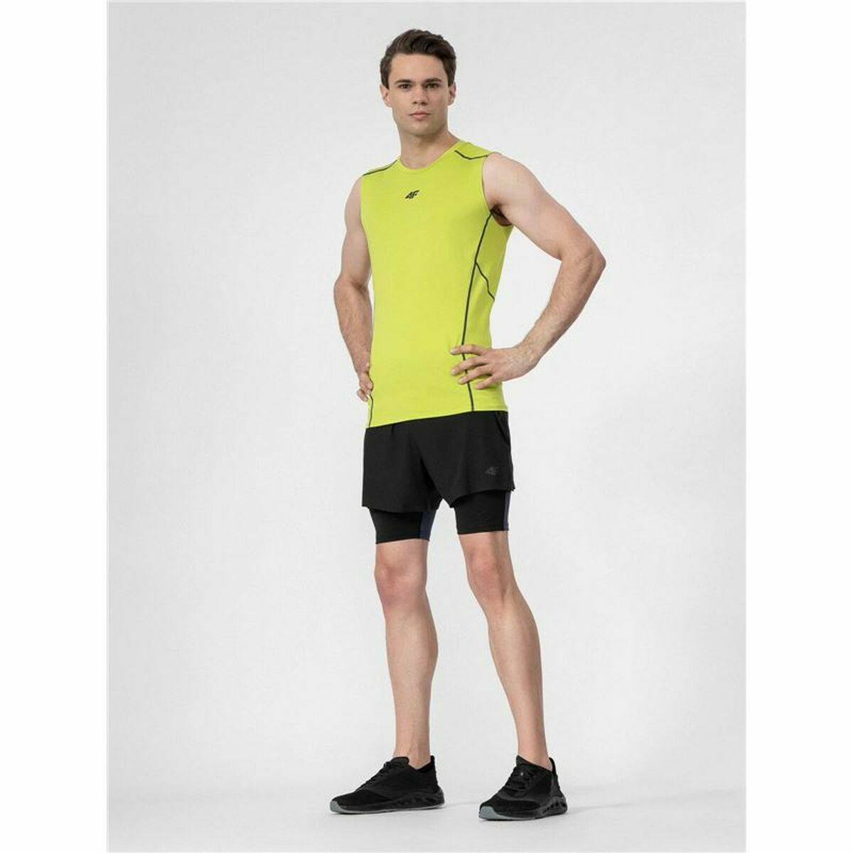 Sportshorts för män 4F Svart - 3