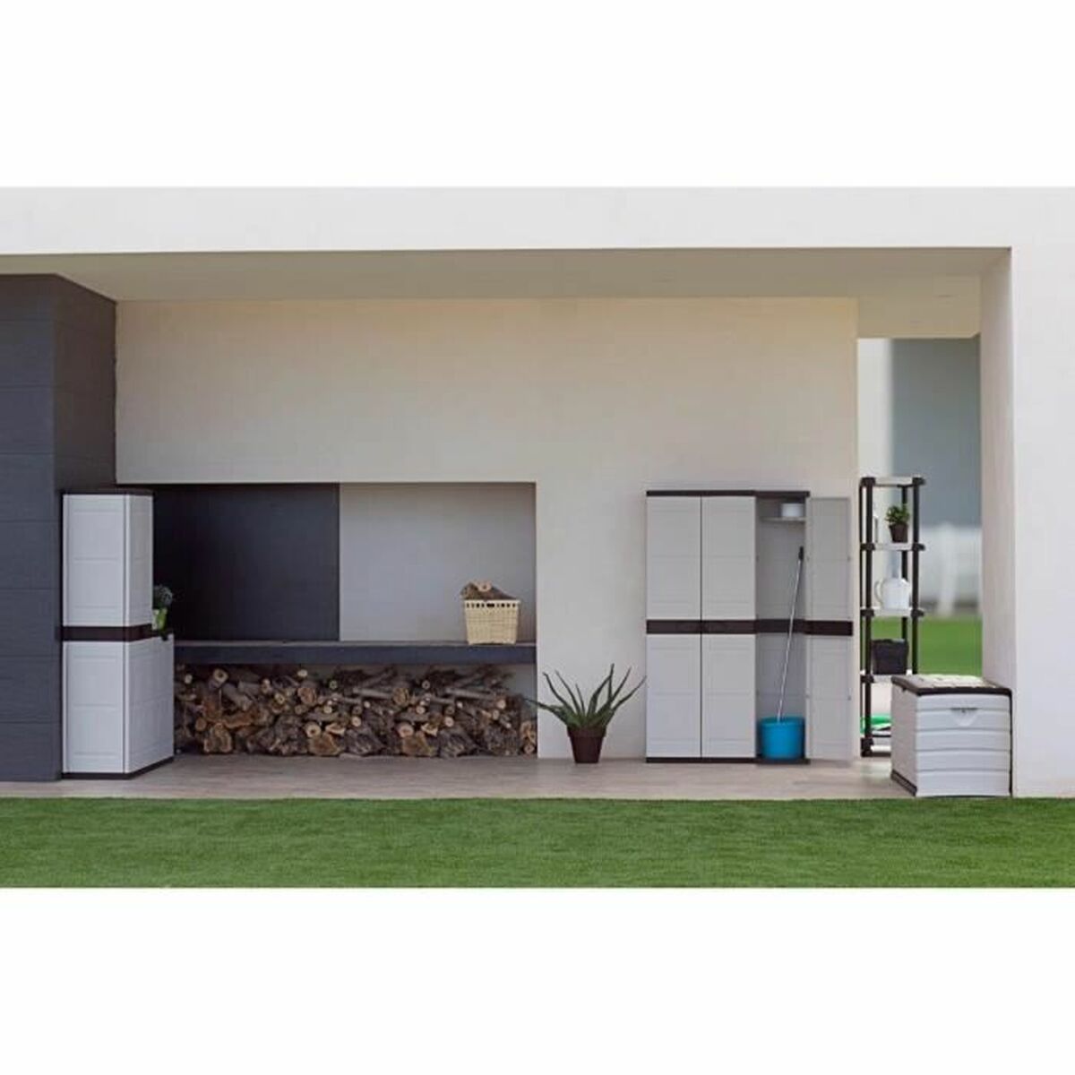 Bokhylla Plastiken 70 x 44 x 176 cm 70 x 44 x 176 cm - 4
