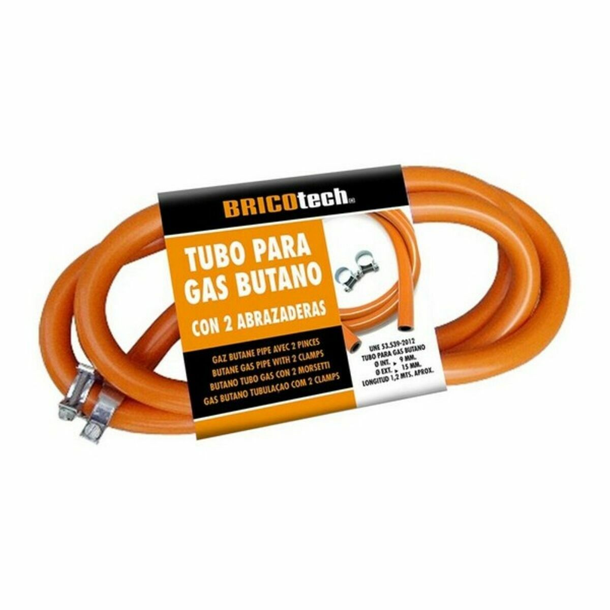 Butangasslang Bricotech 8433774603146 (120 cm) 23 x 12 x 4 cm - 4