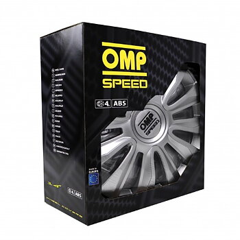 Navkapsel OMP Magnum Speed Silvrig 14" (4 uds)