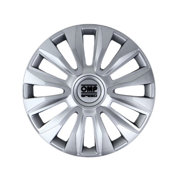 Navkapsel OMP Magnum Speed Silvrig 14" (4 uds)