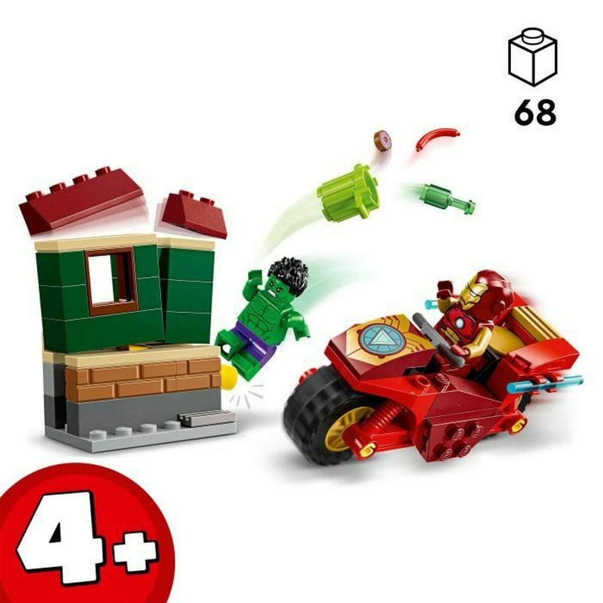Prydnadsfigur Marvel Iron Man & Hulk Lego 76287 - 2