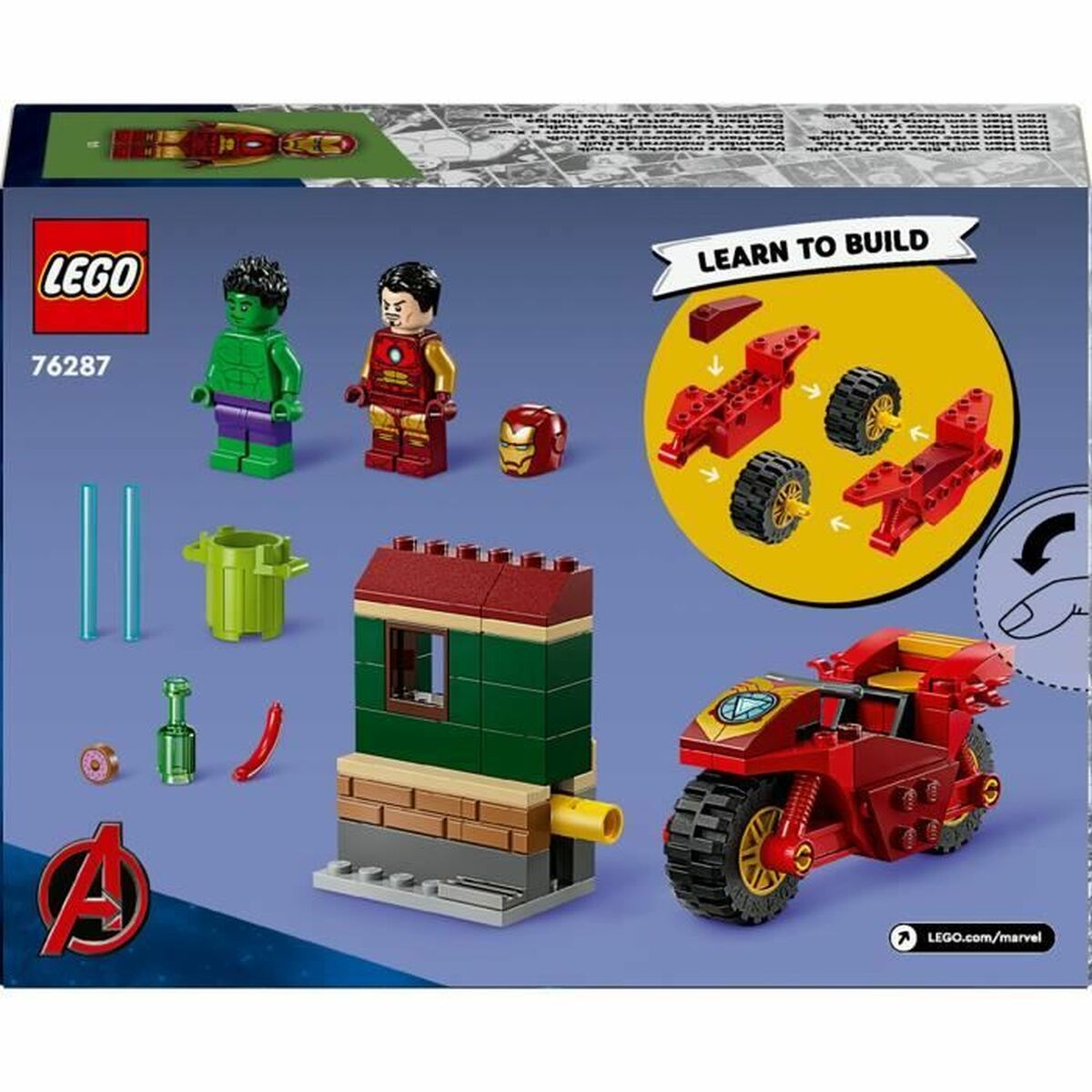 Prydnadsfigur Marvel Iron Man & Hulk Lego 76287 - 5