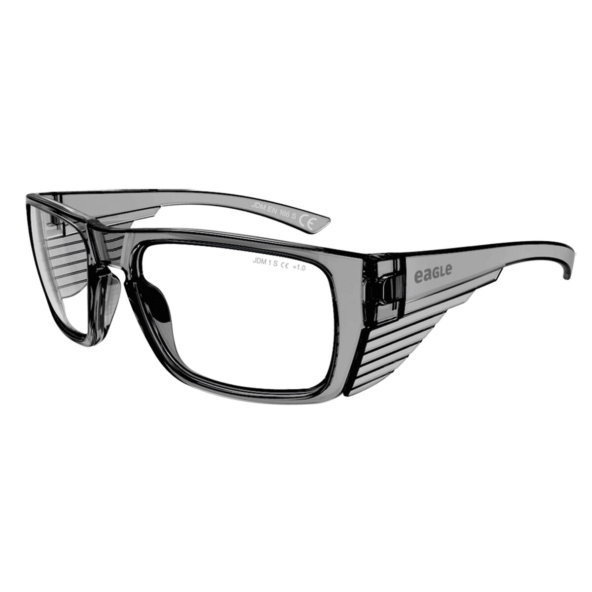 Säkerhetsglasögon Eagle Tracer Grå Transparent Crystal Plast + 3,0 - 2