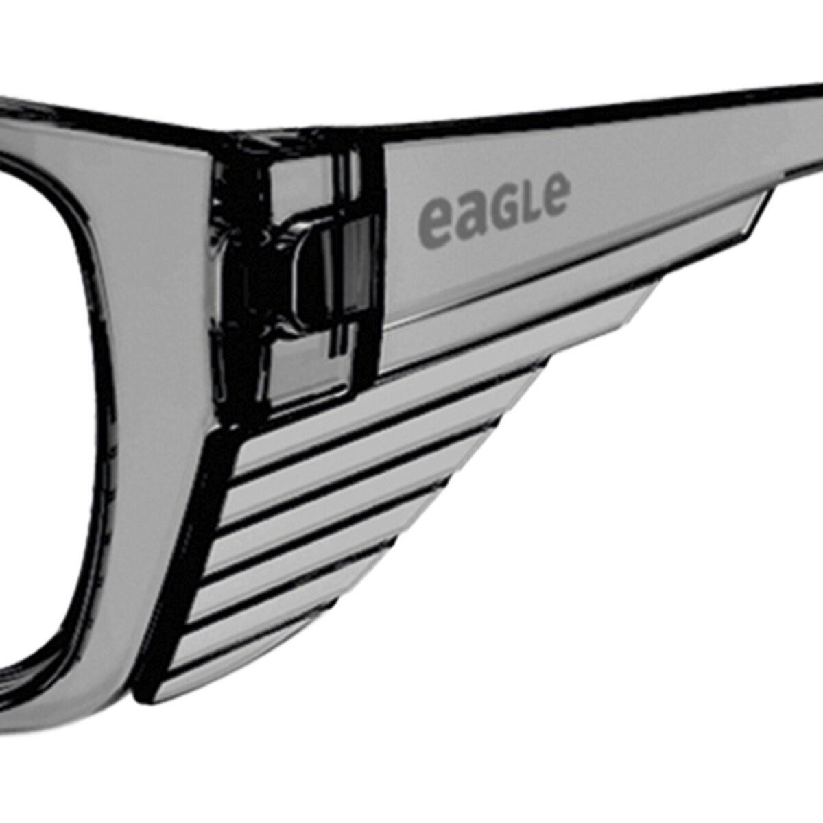 Säkerhetsglasögon Eagle Tracer Grå Transparent Crystal Plast + 3,0 - 3