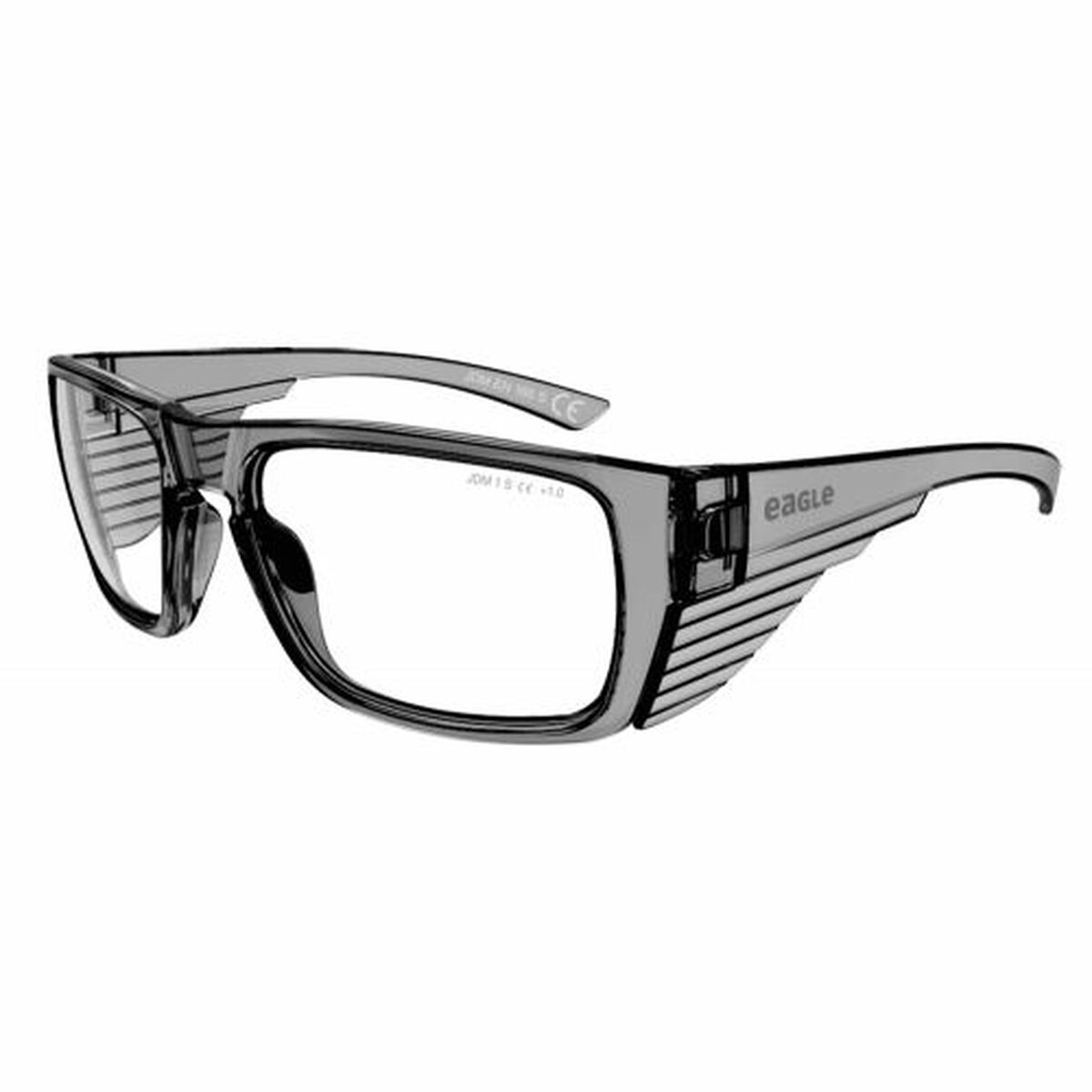 Säkerhetsglasögon Eagle Tracer Grå Transparent Crystal Plast + 3,0