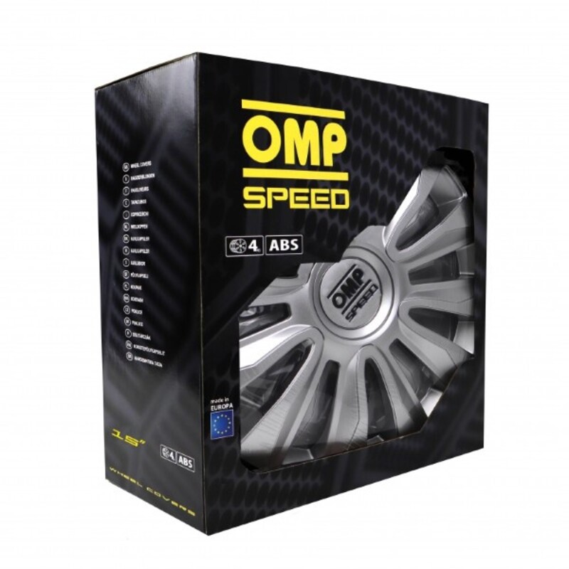 Navkapsel OMP Magnum Speed Silvrig 15" (4 uds) - 4