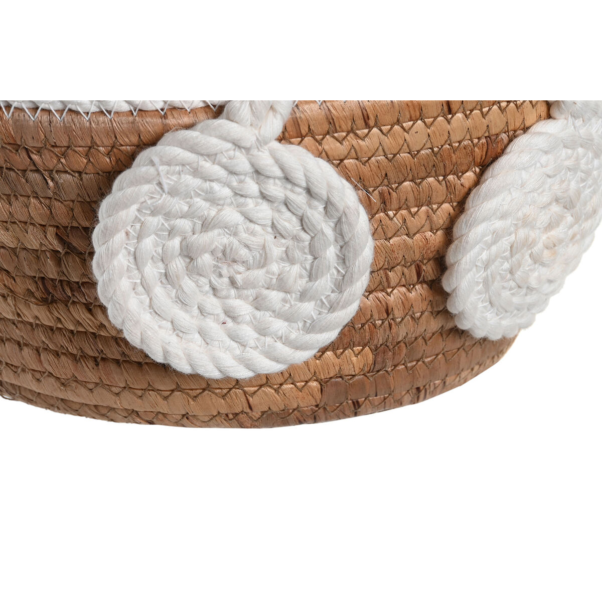 Bordsdekoration DKD Home Decor Vit Naturell Snöre Naturliga fibrer 29 x 29 x 14 cm 30 x 30 x 14 cm 32 x 32 x 14 cm - 3