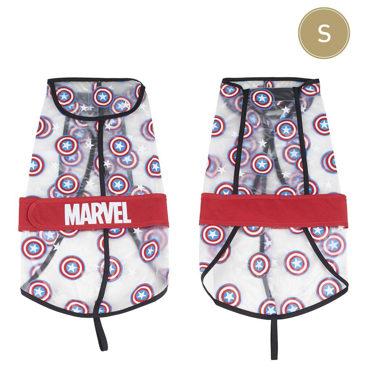 Regnrock för hundar The Avengers Transparent PVC capitan america - 3
