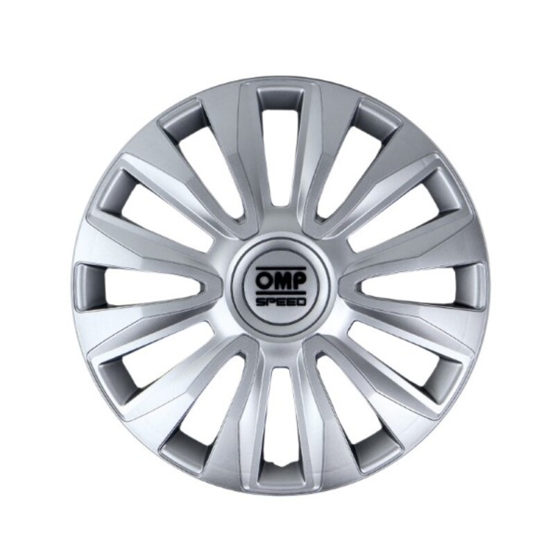 Navkapsel OMP Magnum Speed Silvrig 16" (4 uds) - 3