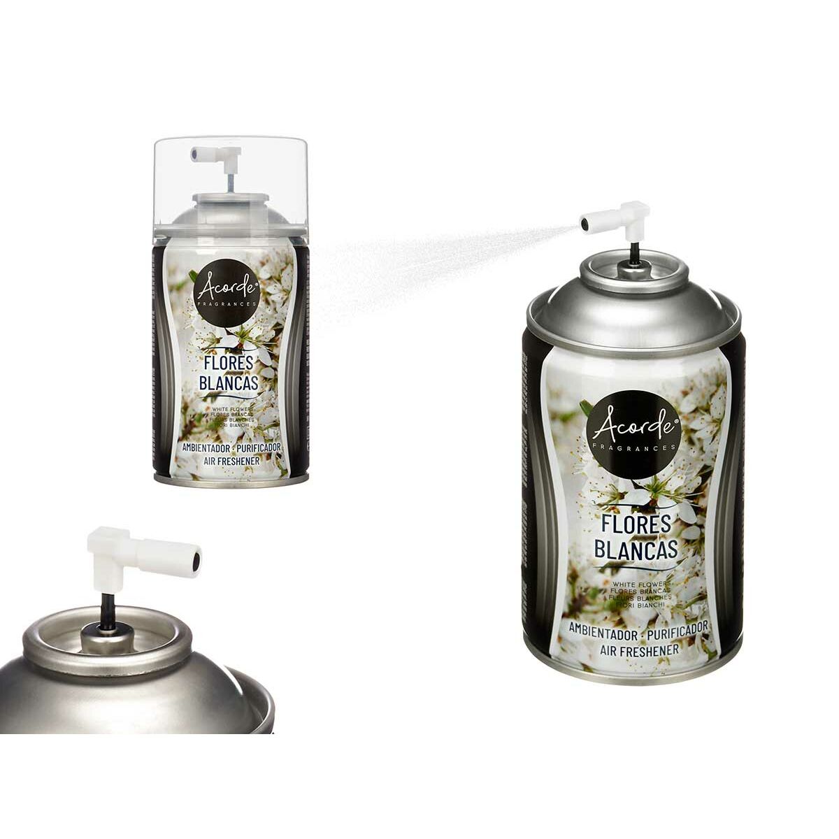 Refill Till Luftfräschare Vita blommor 250 ml Spray (6 antal) - 2