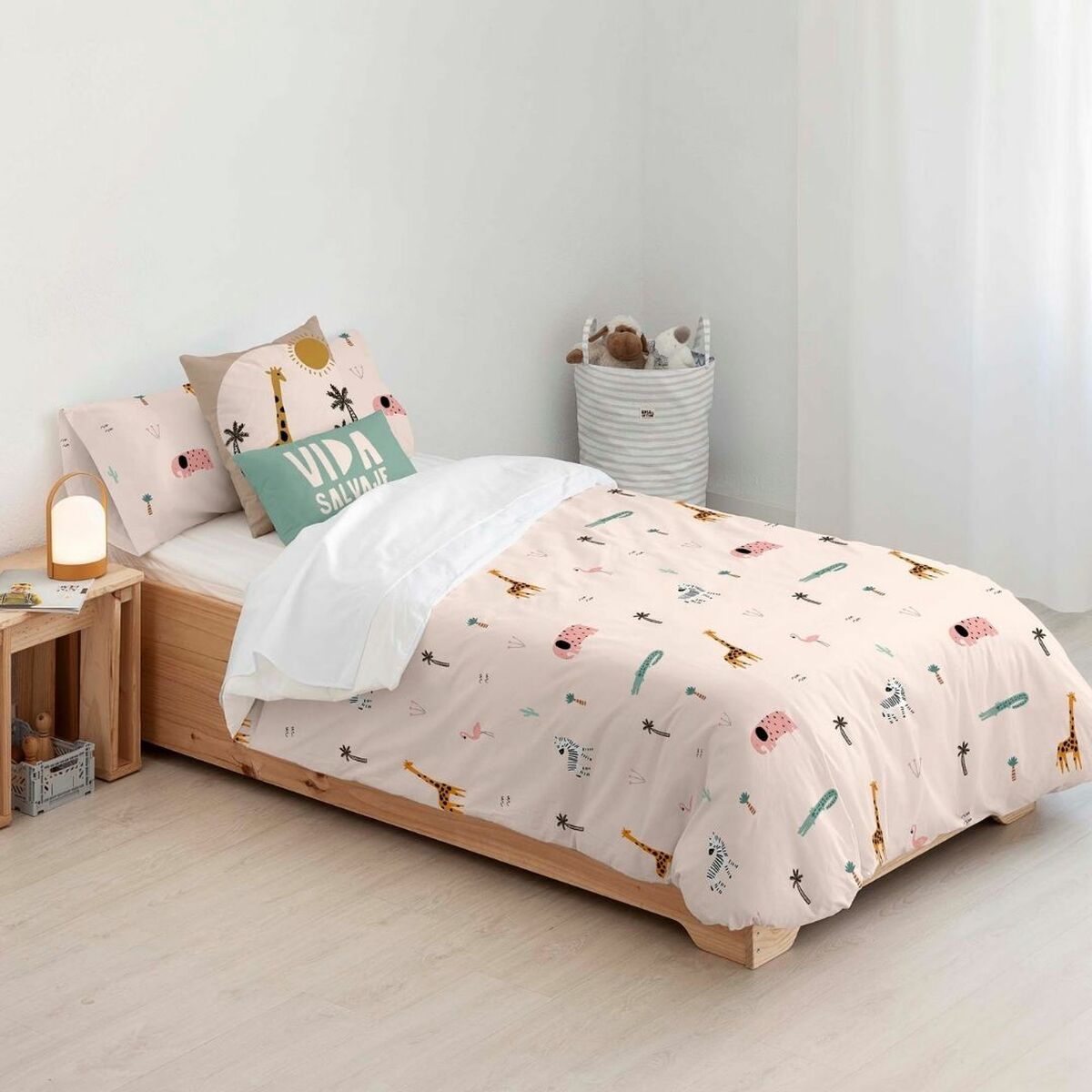 Påslakan Kids&Cotton Mael Small Rosa 175 Trådar 180 x 220 cm 180 x 240 cm - 2