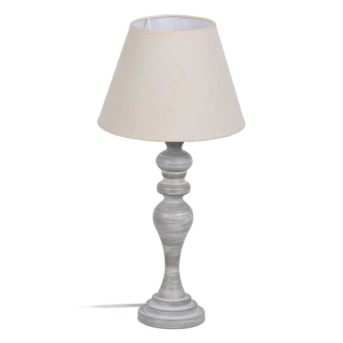 Bordslampa Beige Grå 60 W 220-240 V 25 x 25 x 50 cm