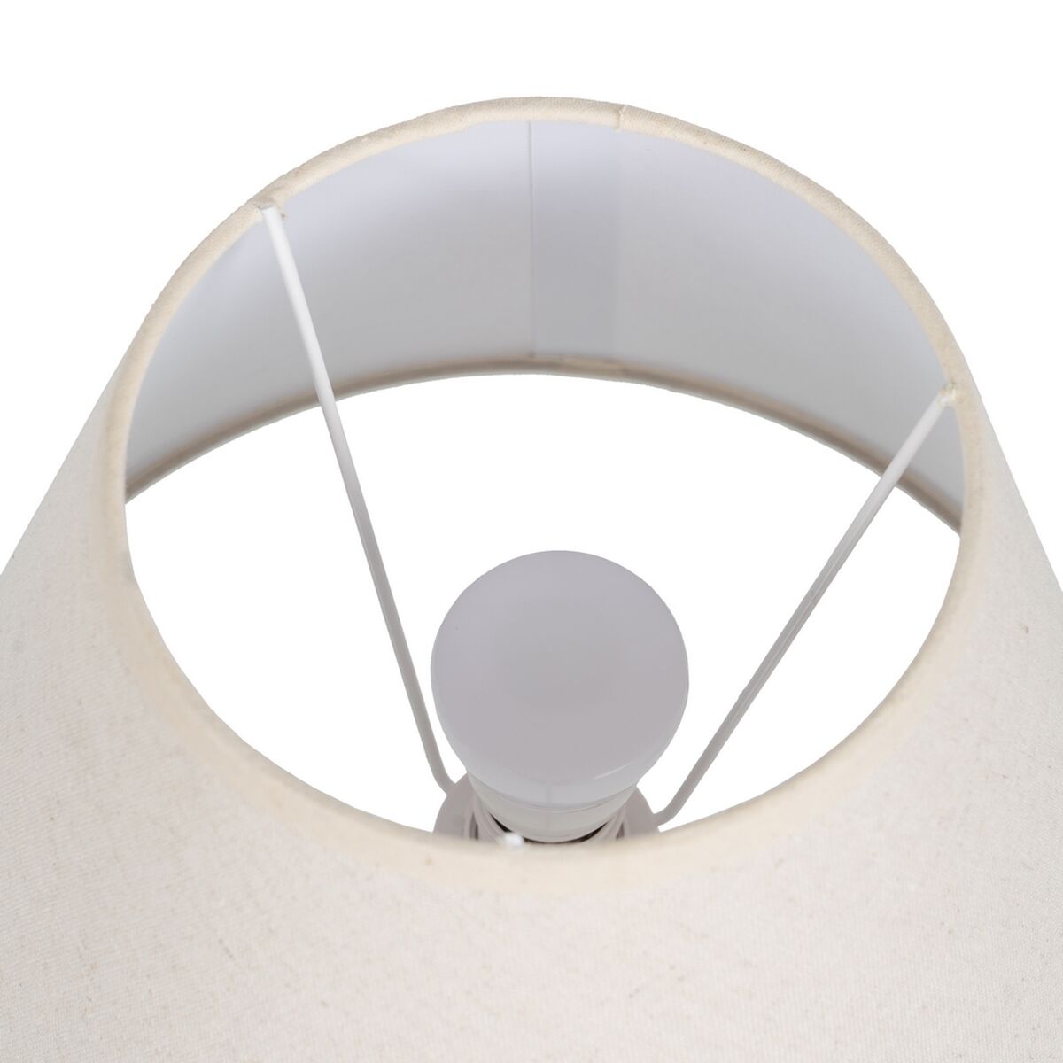 Bordslampa Beige Grå 60 W 220-240 V 25 x 25 x 50 cm - 4