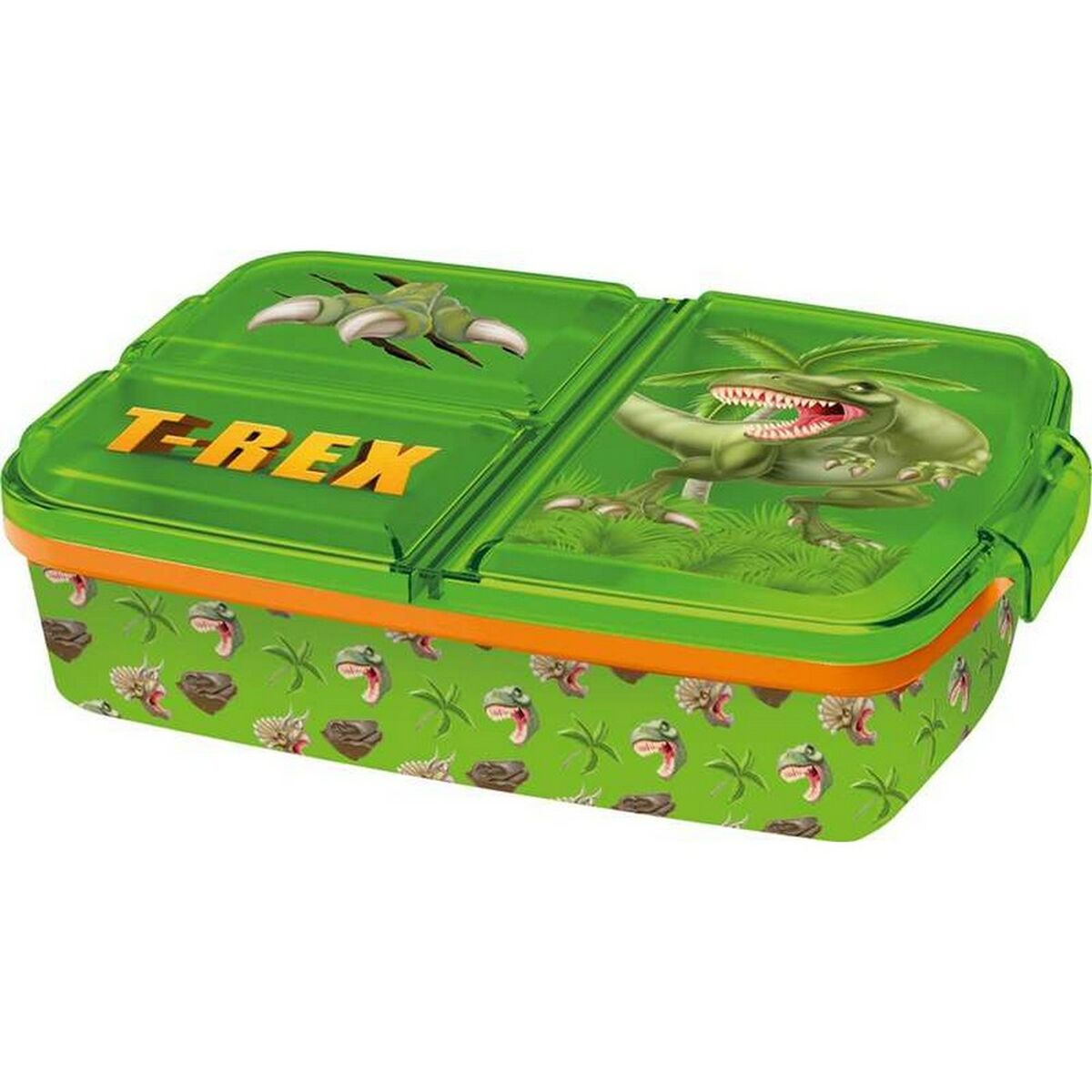 Matlåda med bestickfack Stor Dinosaur (6,7 x 16,5 x 19,5 cm) - 4