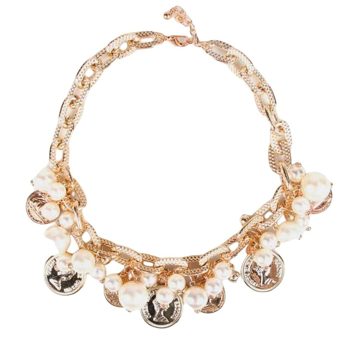 Damhalsband Lola Casademunt Gyllene Mynt Pärlor