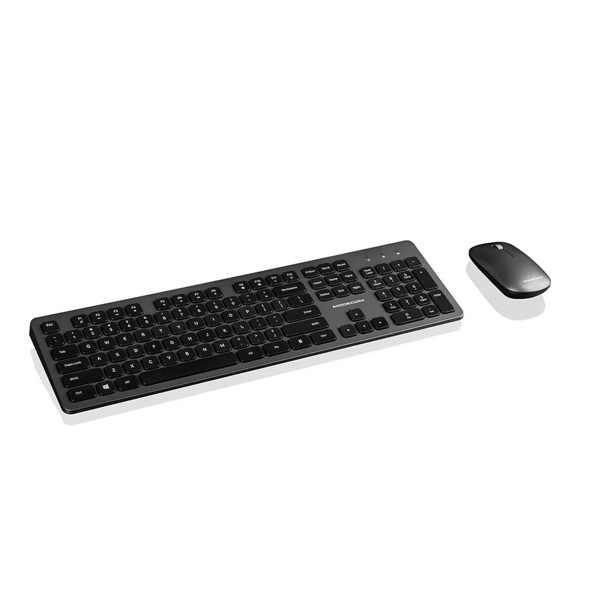 Tangentbord och Mus Modecom MK-MC-5200C-100                 Svart Grå Svartvit Engelska QWERTY - 7