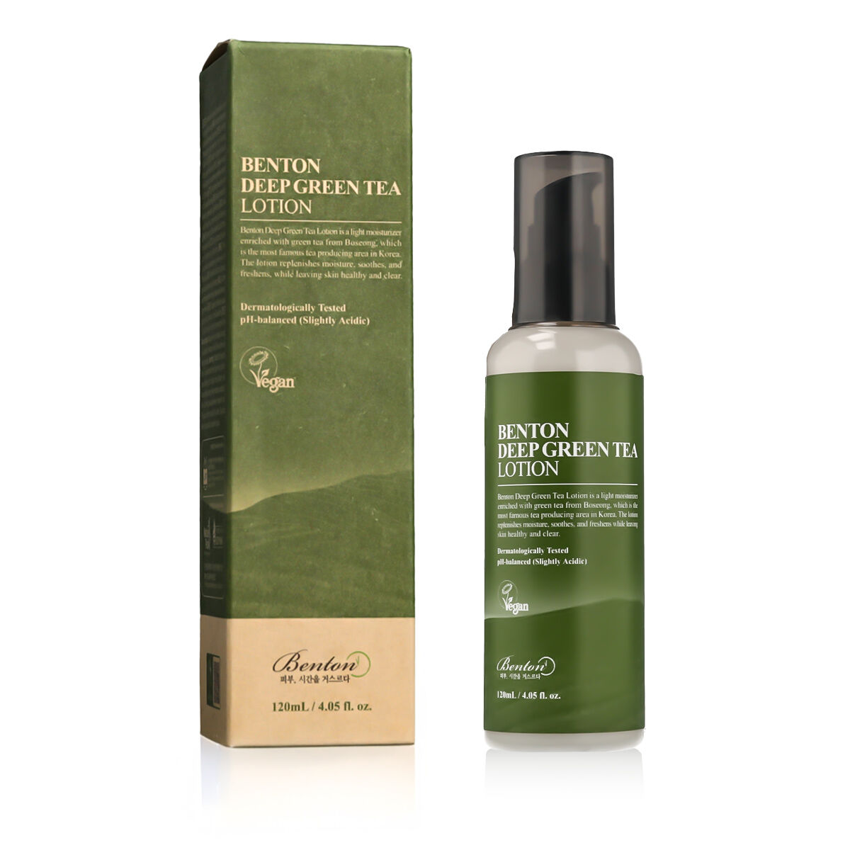 Återfuktande ansiktslotion Benton Green Tea 120 ml